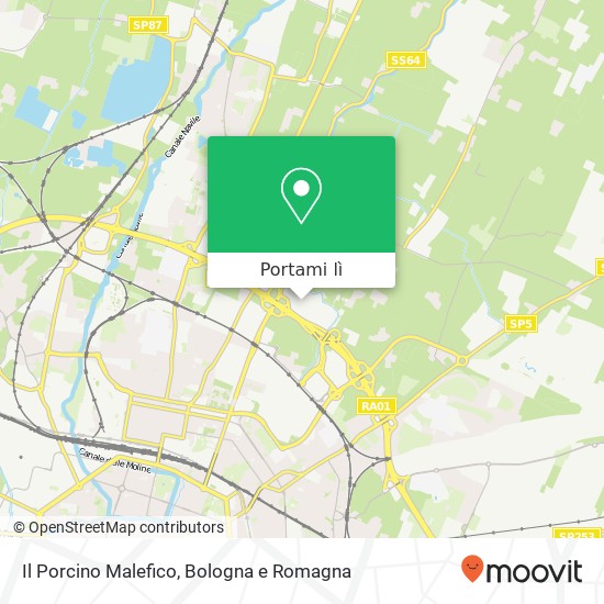 Mappa Il Porcino Malefico, 40127 Bologna