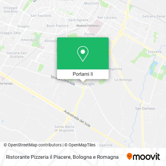 Mappa Ristorante Pizzeria il Piacere