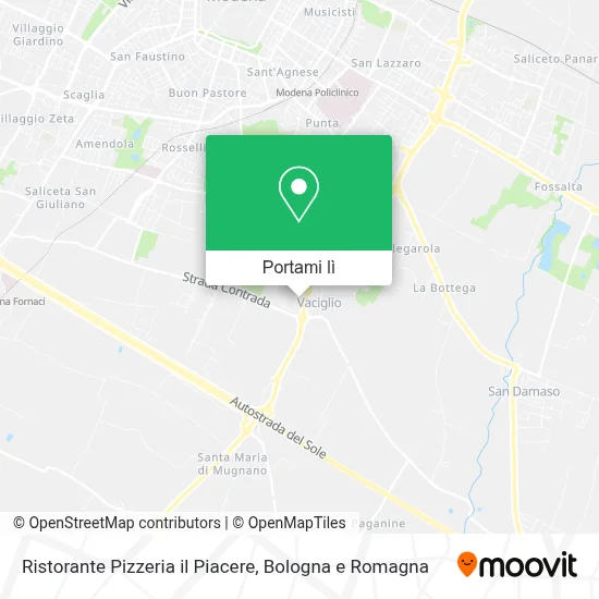 Mappa Ristorante Pizzeria il Piacere