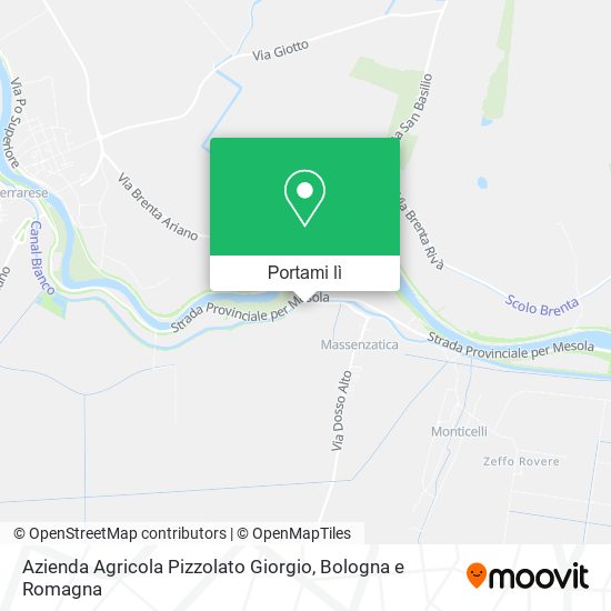 Mappa Azienda Agricola Pizzolato Giorgio