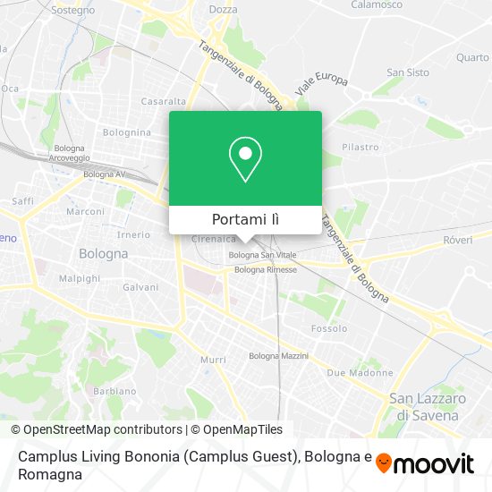 Mappa Camplus Living Bononia (Camplus Guest)