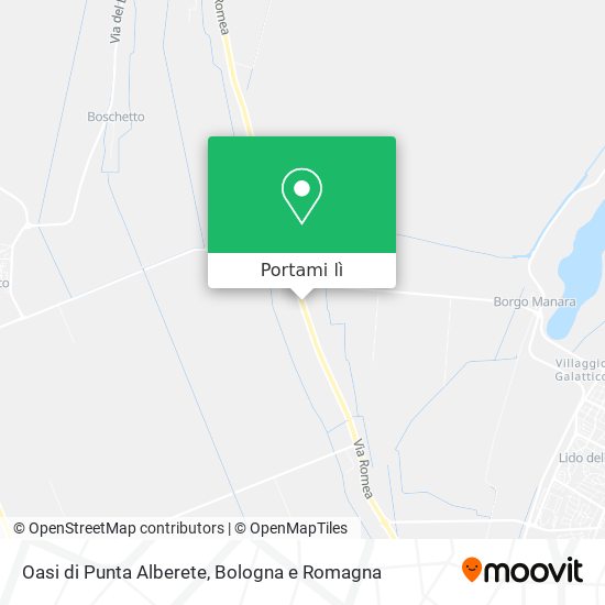 Mappa Oasi di Punta Alberete