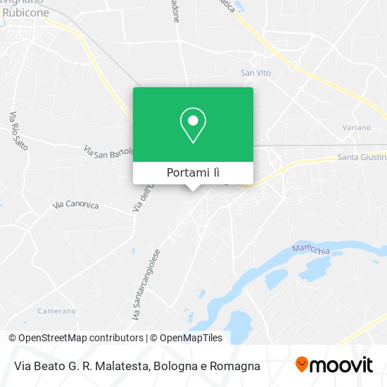 Mappa Via Beato G. R. Malatesta