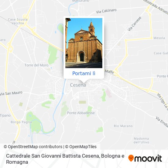 Mappa Cattedrale San Giovanni Battista Cesena