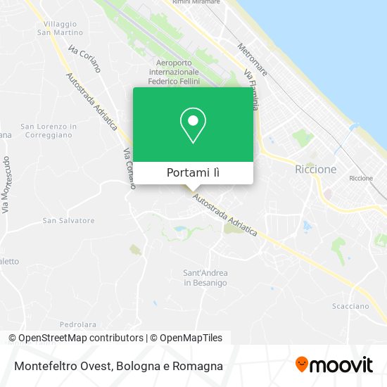 Mappa Montefeltro Ovest