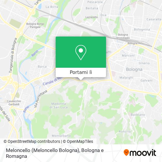 Mappa Meloncello (Meloncello Bologna)