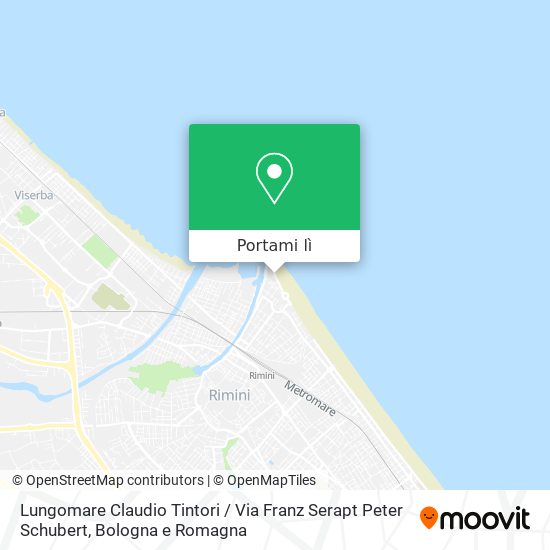 Mappa Lungomare Claudio Tintori / Via Franz Serapt Peter Schubert