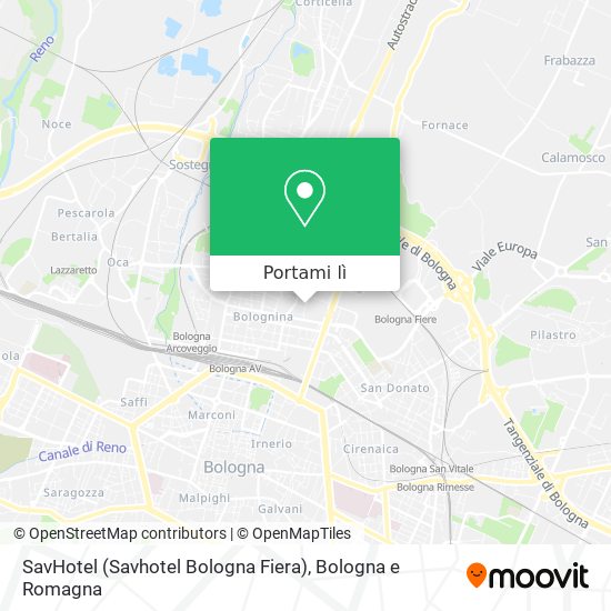Mappa SavHotel (Savhotel Bologna Fiera)