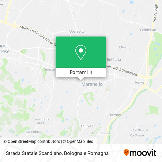 Mappa Strada Statale Scandiano