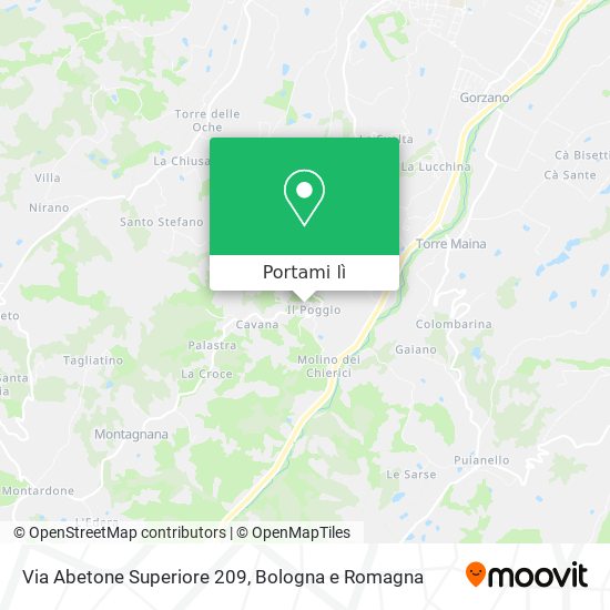 Mappa Via Abetone Superiore 209