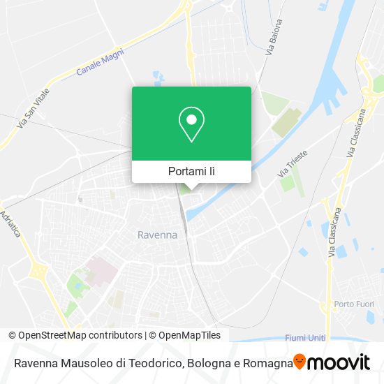Mappa Ravenna Mausoleo di Teodorico