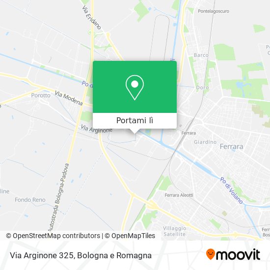 Mappa Via Arginone 325