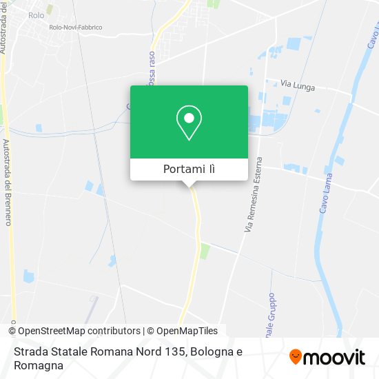Mappa Strada Statale Romana Nord  135