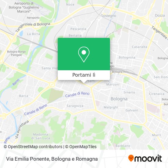 Mappa Via Emilia Ponente