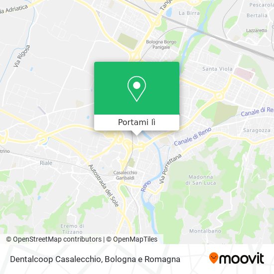 Mappa Dentalcoop Casalecchio