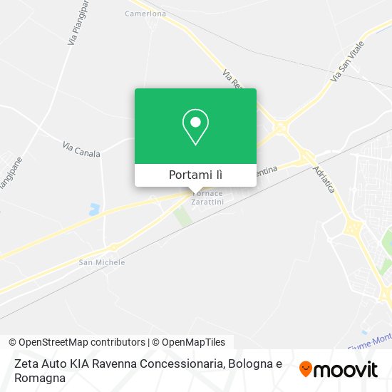 Mappa Zeta Auto KIA Ravenna Concessionaria