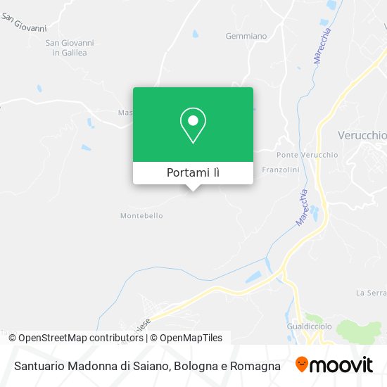 Mappa Santuario Madonna di Saiano