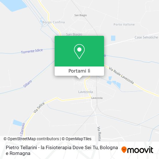Mappa Pietro Tellarini - la Fisioterapia Dove Sei Tu