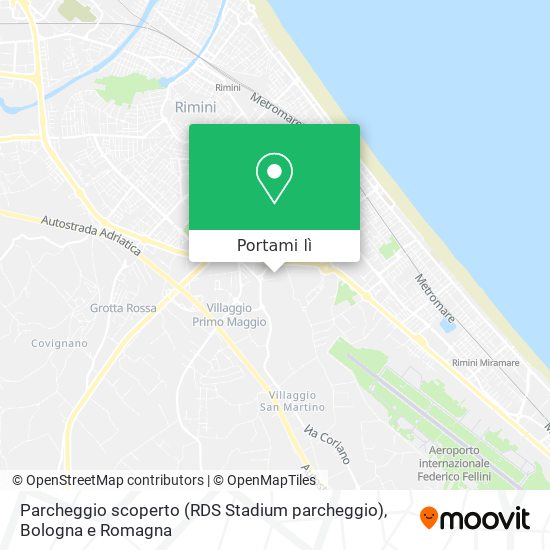 Mappa Parcheggio scoperto (RDS Stadium parcheggio)