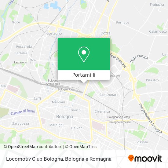 Mappa Locomotiv Club Bologna