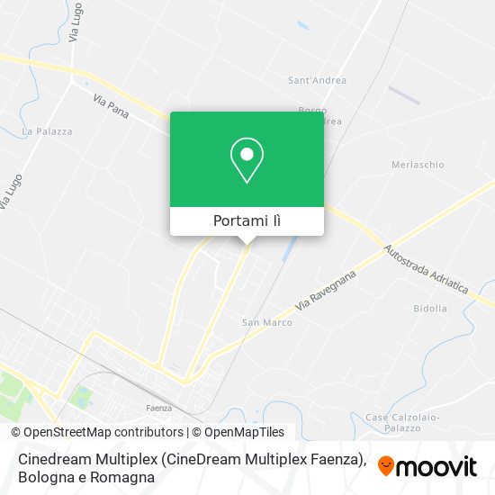 Mappa Cinedream Multiplex (CineDream Multiplex Faenza)