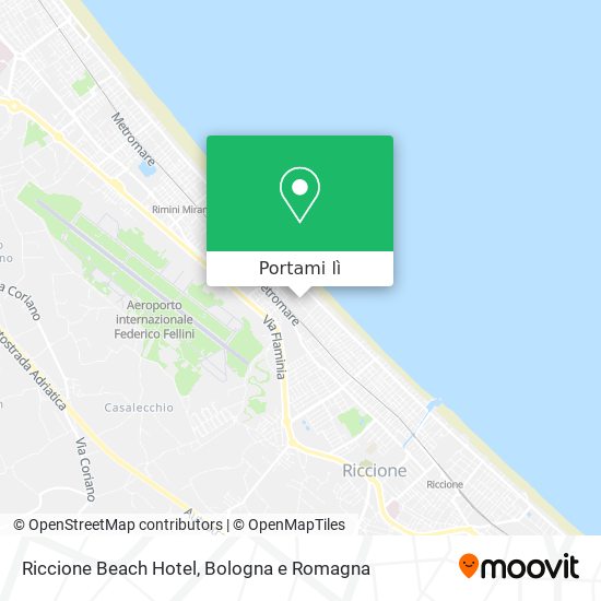 Mappa Riccione Beach Hotel