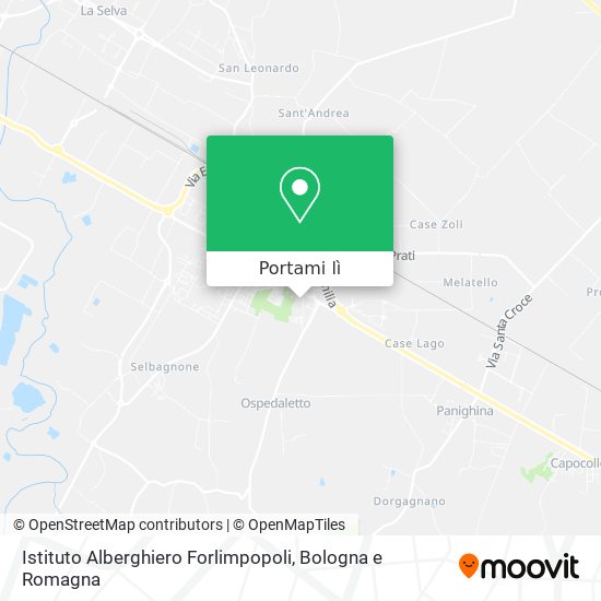 Mappa Istituto Alberghiero Forlimpopoli