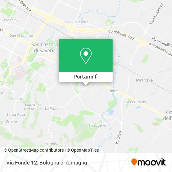 Mappa Via Fondè 12