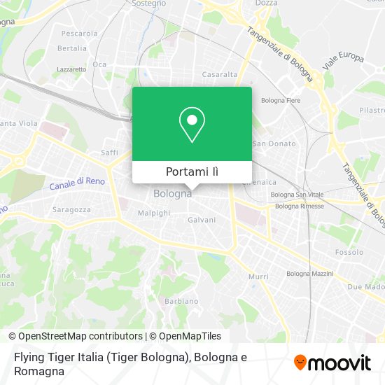 Mappa Flying Tiger Italia (Tiger Bologna)