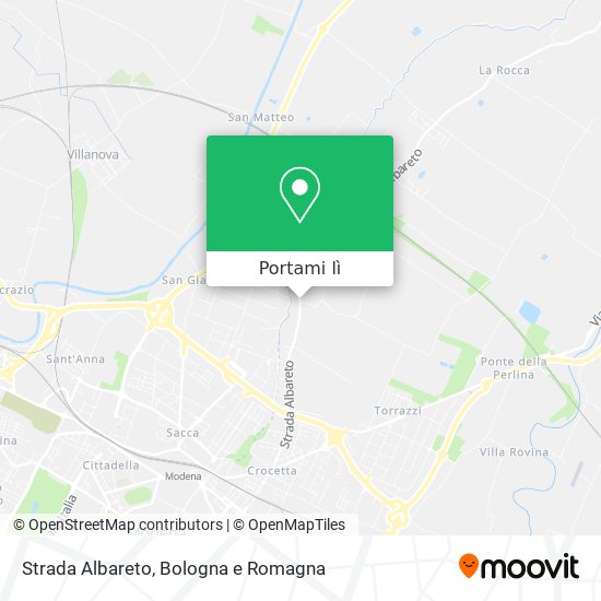 Mappa Strada​ Albareto