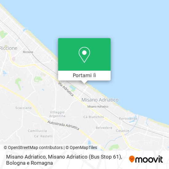 Mappa Misano Adriatico, Misano Adriatico (Bus Stop 61)