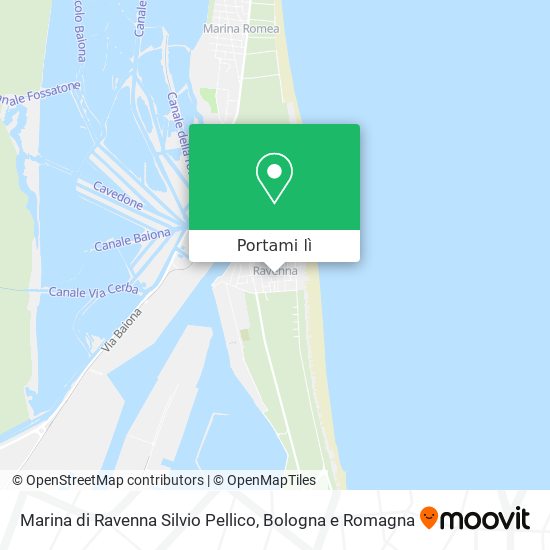 Mappa Marina di Ravenna Silvio Pellico