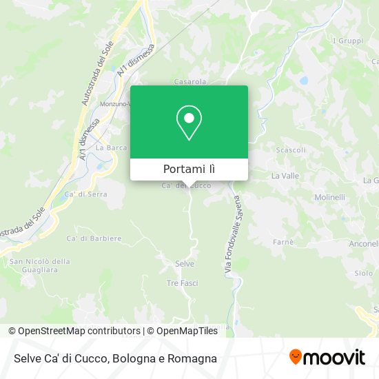 Mappa Selve Ca' di Cucco