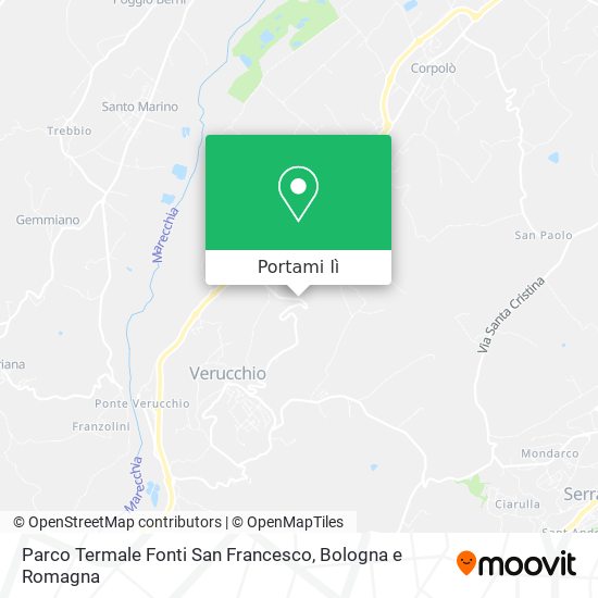 Mappa Parco Termale Fonti San Francesco