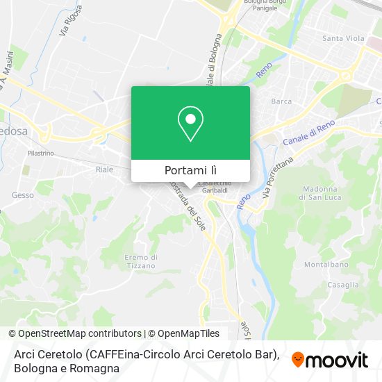 Mappa Arci Ceretolo (CAFFEina-Circolo Arci Ceretolo Bar)