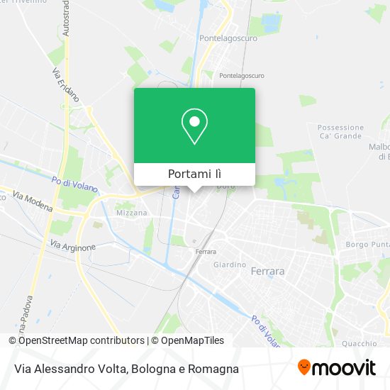 Mappa Via Alessandro Volta