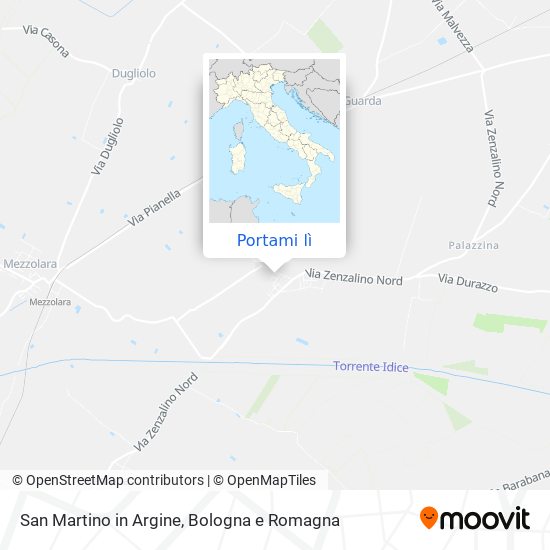 Mappa San Martino in Argine