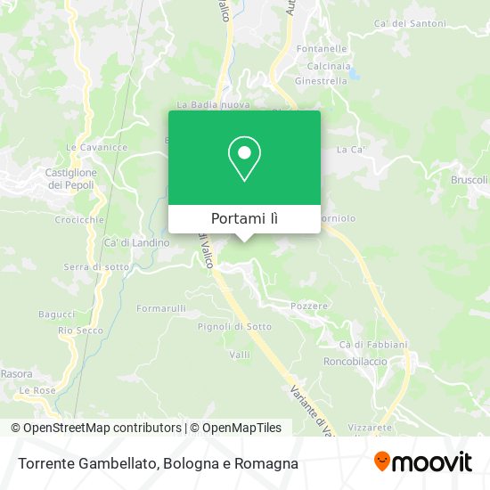 Mappa Torrente Gambellato