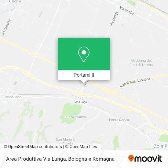 Mappa Area Produttiva Via Lunga