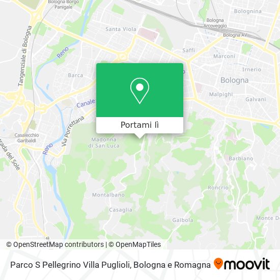 Mappa Parco S Pellegrino Villa Puglioli