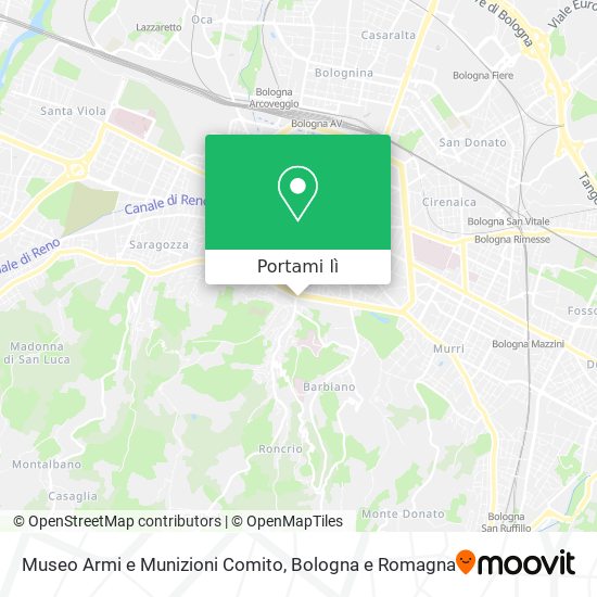 Mappa Museo Armi e Munizioni Comito