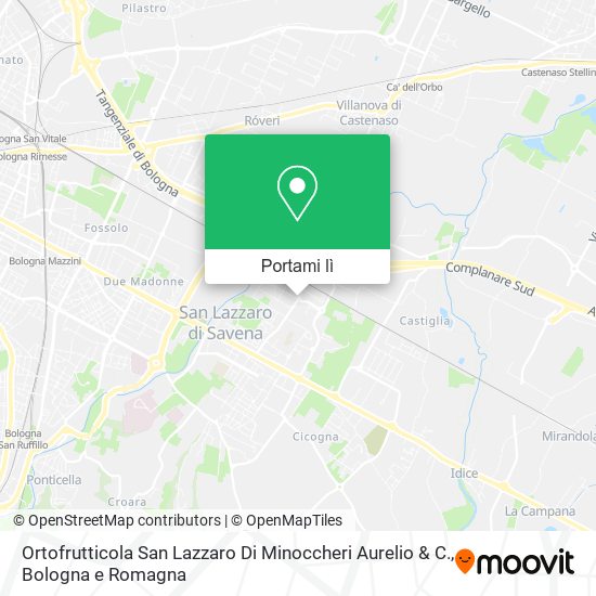Mappa Ortofrutticola San Lazzaro Di Minoccheri Aurelio & C.