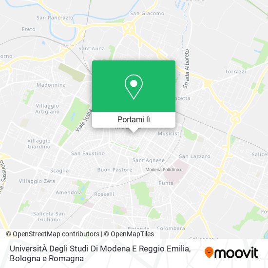 Mappa UniversitÀ Degli Studi Di Modena E Reggio Emilia