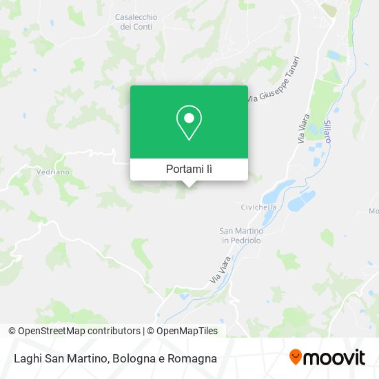 Mappa Laghi San Martino