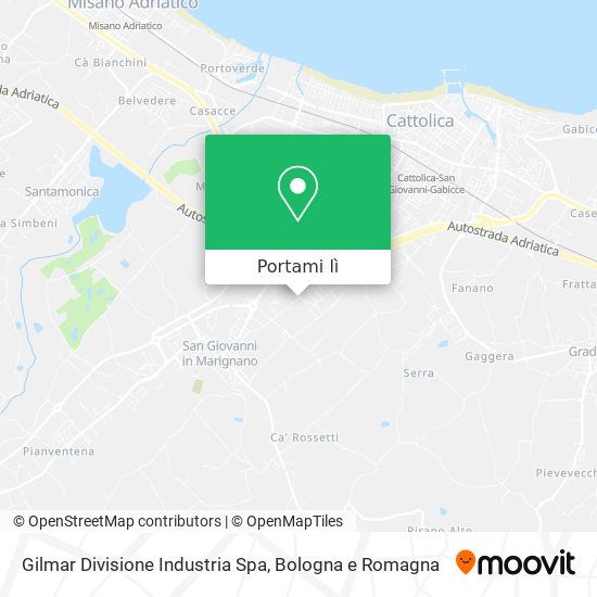 Mappa Gilmar Divisione Industria Spa