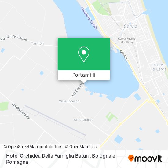 Mappa Hotel Orchidea Della Famiglia Batani
