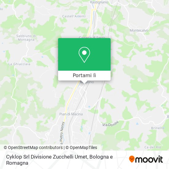 Mappa Cyklop Srl Divisione Zucchelli Umet