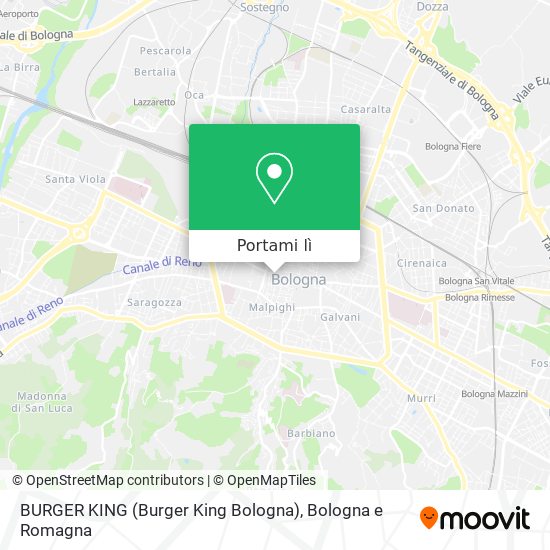Mappa BURGER KING (Burger King Bologna)