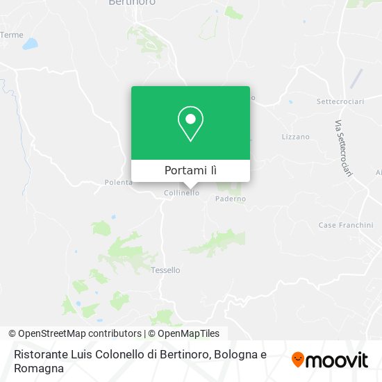 Mappa Ristorante Luis Colonello di Bertinoro