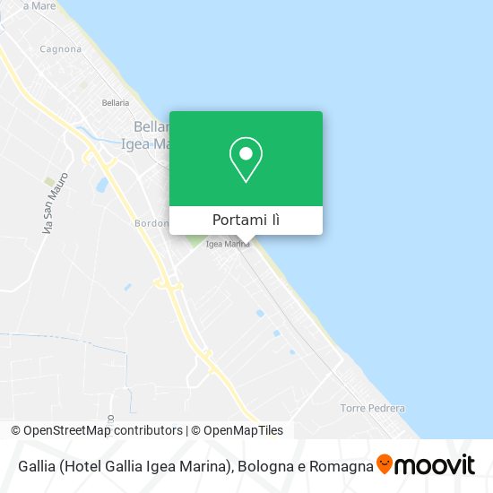 Mappa Gallia (Hotel Gallia Igea Marina)